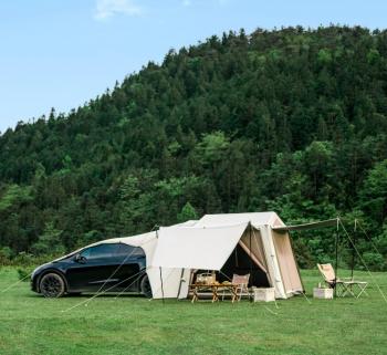 72 999 р. Палатка Naturehike Gen Air 7.0 Car 5-местная, надувной каркас, бежевая  cnk2350ws022-tb  с доставкой в г. Воронеж. Увеличить фотографию 2