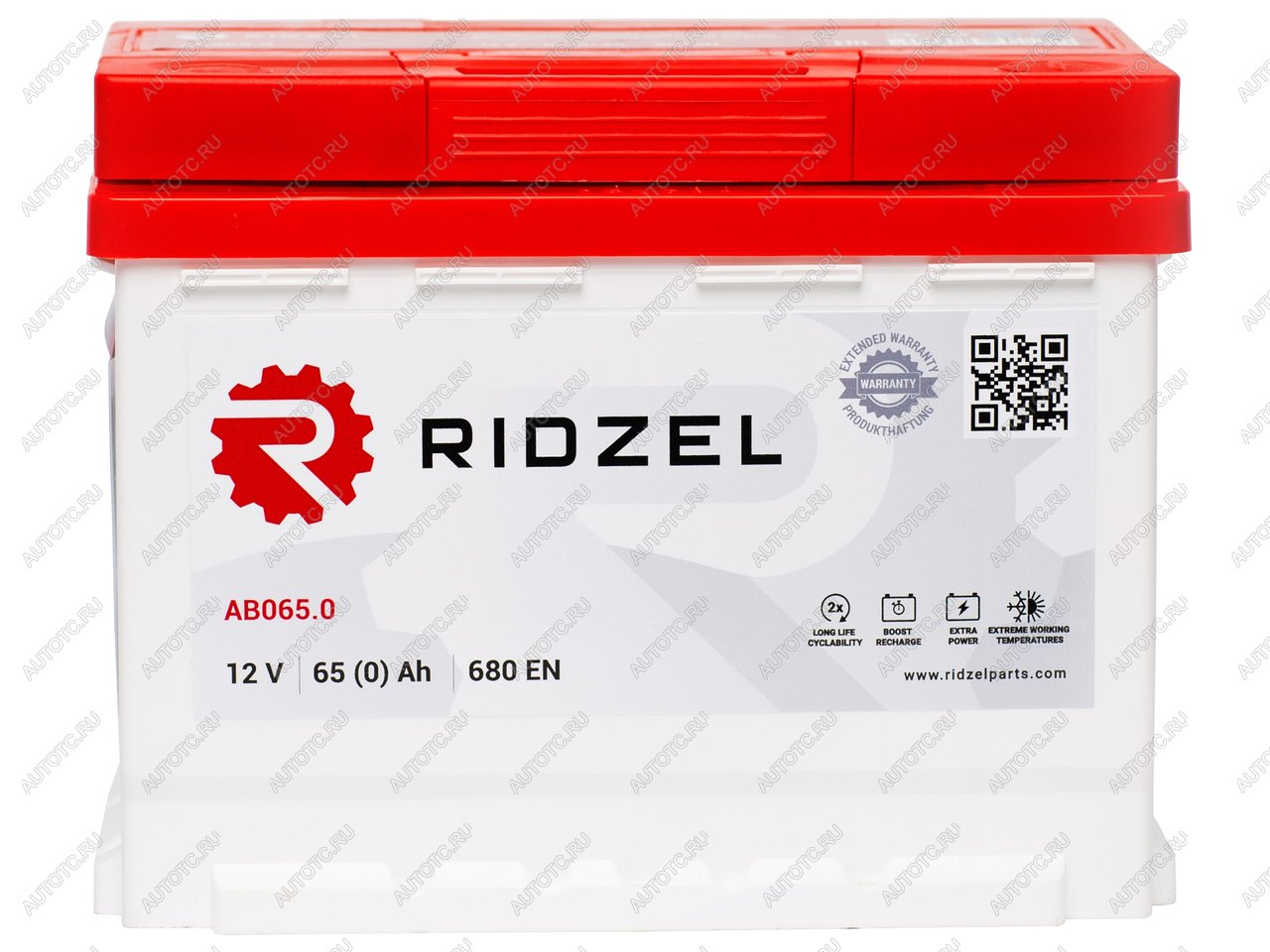 7 749 р. Аккумулятор RIDZEL 65Ач обратная полярность RIDZEL 6ст65(0) ab065.0  с доставкой в г. Воронеж