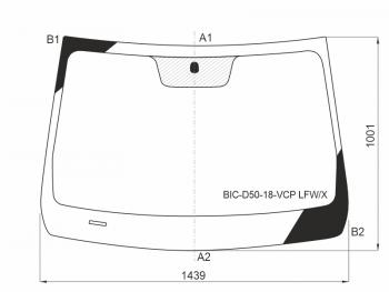 Стекло лобовое BAIC U5 Plus 21- XYG BIC-D50-18-VCP LFW/X