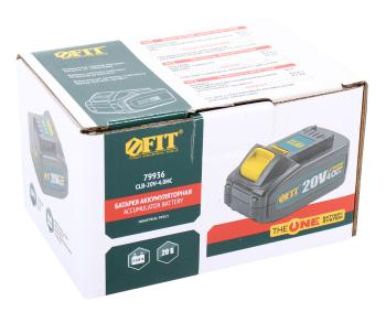 7 499 р. Аккумулятор для электроинструмента 20.0В 4.0Ач FIT FIT clb-20v-4.0hc  с доставкой в г. Воронеж. Увеличить фотографию 4