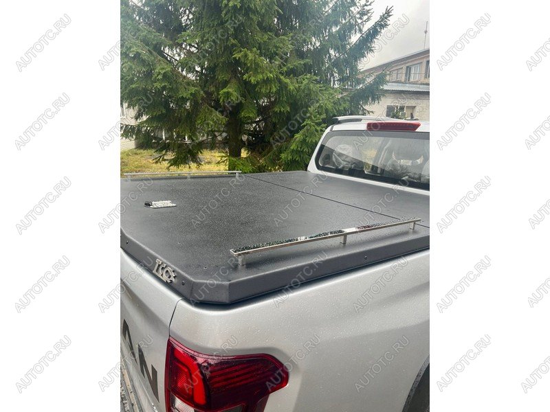 13 299 р. Рейлинг длинный на крышку кузова (комплект Premium)(2.0TD 4WD) ТСС Тюнинг  Great Wall Poer (2021-2025) (нержавеющая сталь)  с доставкой в г. Воронеж