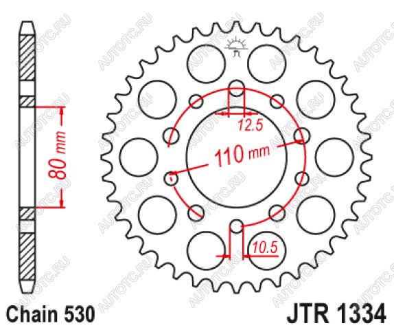 3 399 р. Звезда цепного привода JTR1334 41  jtr1334.41  с доставкой в г. Воронеж