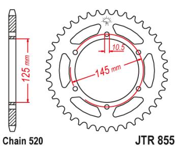 Звезда цепного привода JTR855 48  jtr855.48