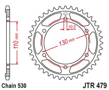 Звезда цепного привода JTR479 46ZBK  jtr479.46zbk