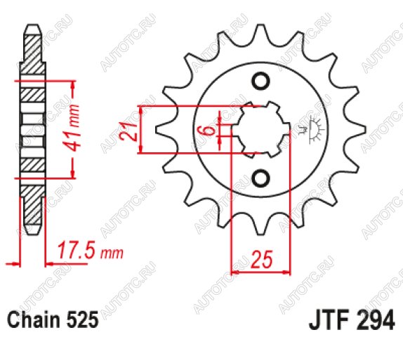 2 399 р. Звезда цепного привода JTF294 15  jtf294.15  с доставкой в г. Воронеж
