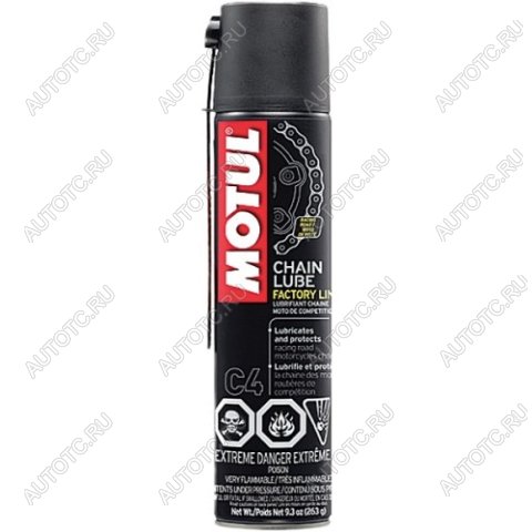 2 199 р. Смазка цепи Motul C4 Chain Lube Factory Line 0,4л.  пм-00005749  с доставкой в г. Воронеж