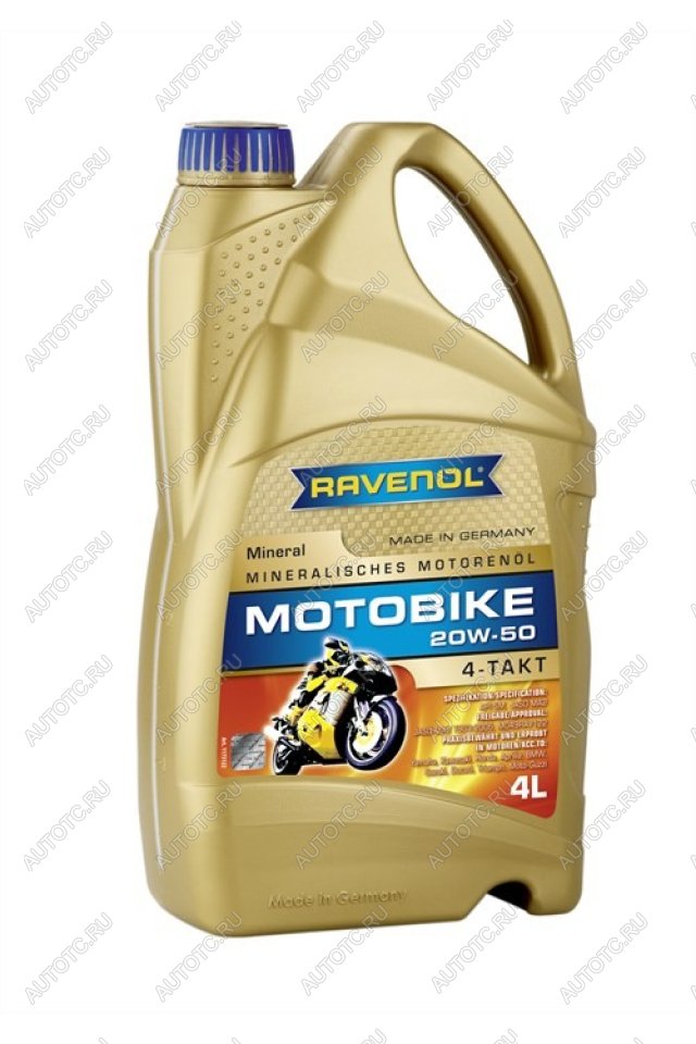 5 849 р. Моторное масло RAVENOL Motobike 4-T Mineral 20W-50 (4л)  1173122-004-01-999  с доставкой в г. Воронеж