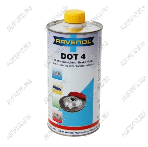 919 р. Тормозная жидкость RAVENOL DOT 4 (0.25л)  1350601-250-05-000  с доставкой в г. Воронеж