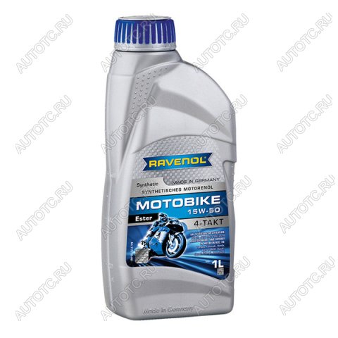 2 169 р. Моторное масло RAVENOL Motobike 4-T Ester 15W-50 (1л)  1172113-001-01-999  с доставкой в г. Воронеж