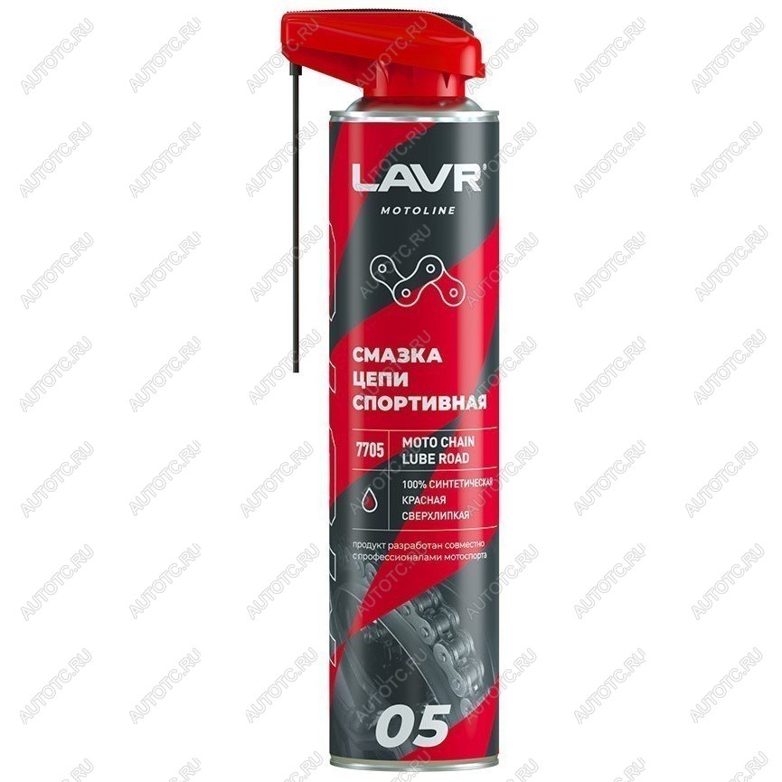 969 р. Смазка цепи LAVR MOTO Дорожная Спортивная 0,52л  ln7705  с доставкой в г. Воронеж