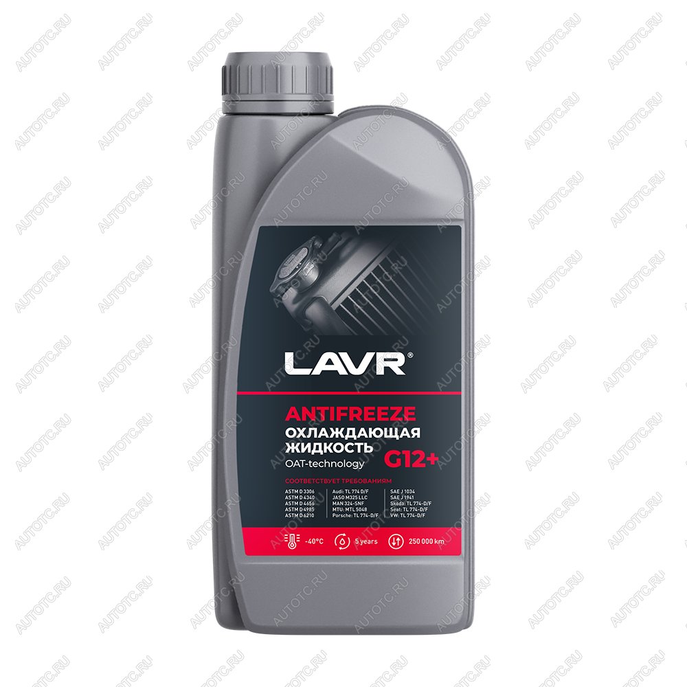 379 р. Охлаждающая жидкость LAVR Antifreeze G12+ -40 1л  ln1709  с доставкой в г. Воронеж