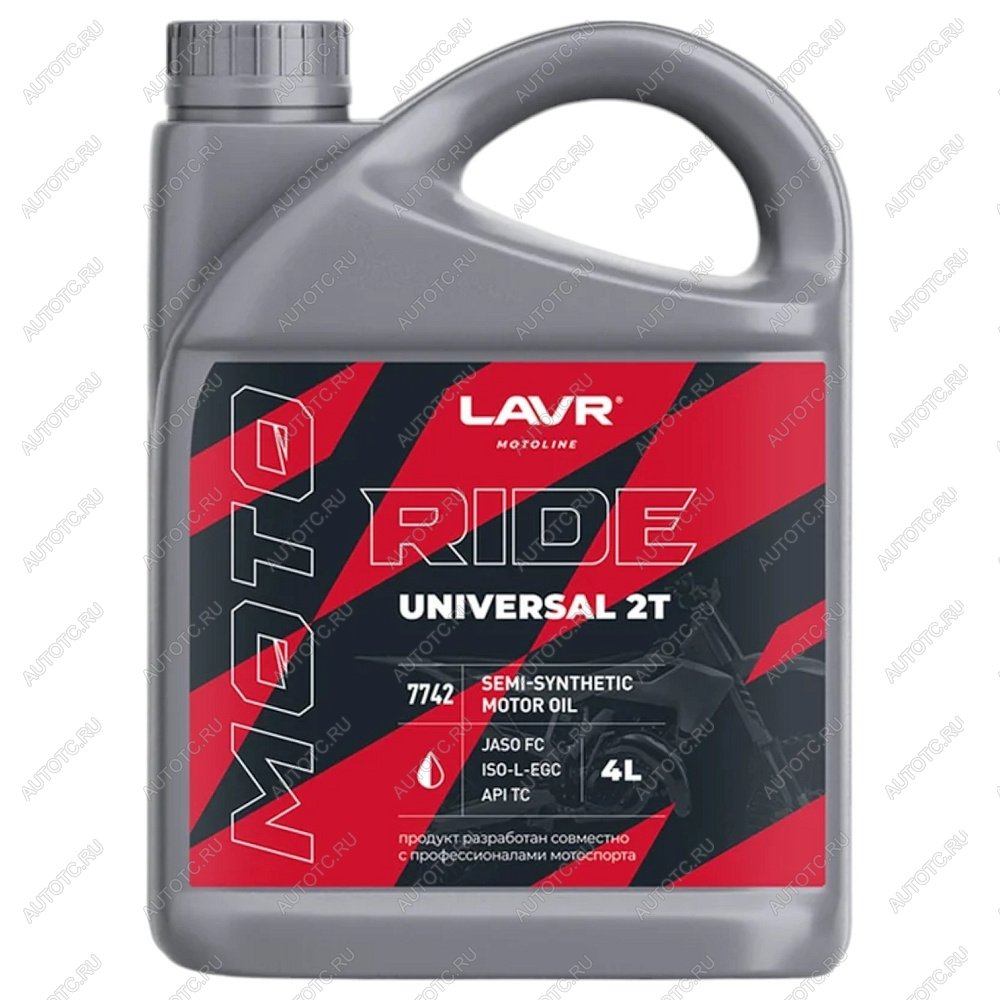 2 899 р. Моторное масло LAVR MOTO RIDE UNIVERSAL 2Т FC 4л  ln7742  с доставкой в г. Воронеж