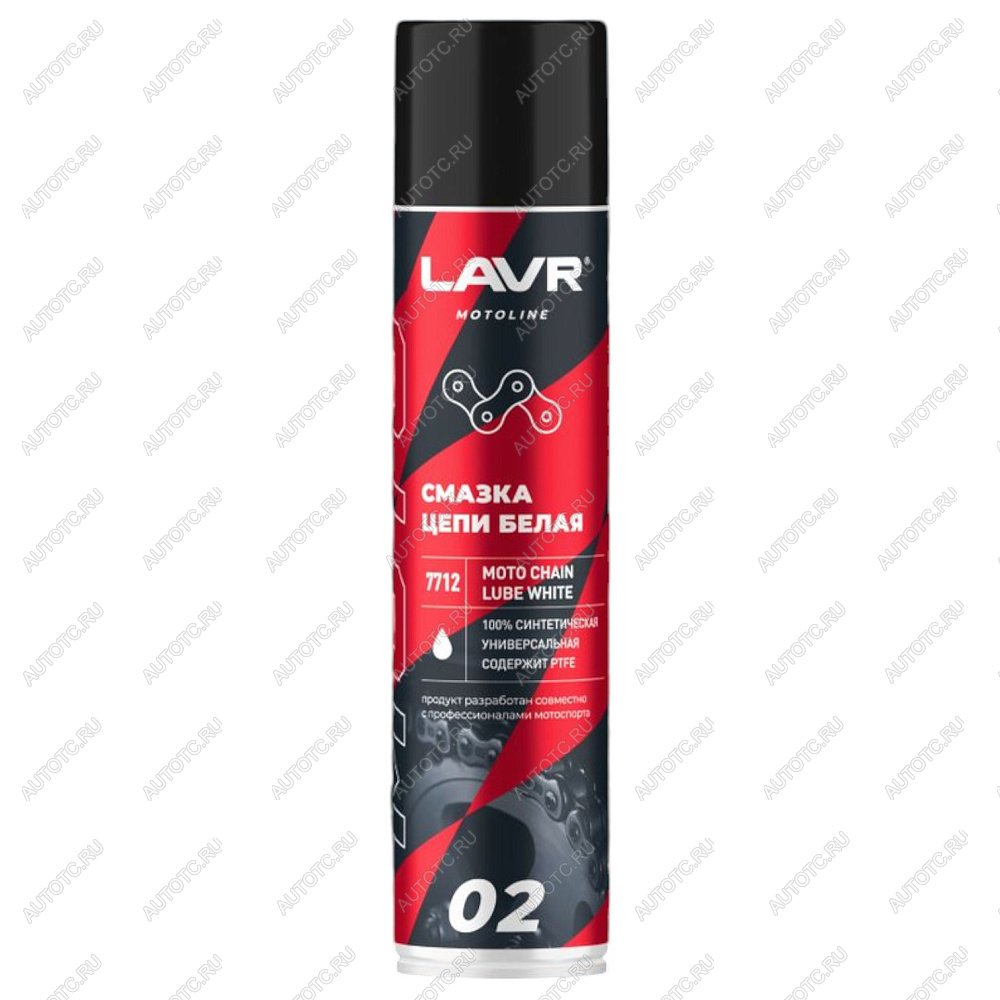 749 р. Смазка цепи LAVR MOTO Дорожная Белая 0,4л  ln7712  с доставкой в г. Воронеж