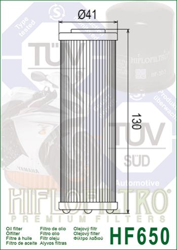 819 р. Масляный Фильтр HIFLO HF650  hf650  с доставкой в г. Воронеж. Увеличить фотографию 2