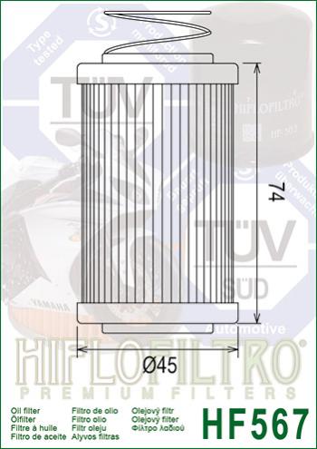 1 229 р. Масляный Фильтр HIFLO HF567  hf567  с доставкой в г. Воронеж. Увеличить фотографию 2