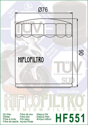 999 р. Масляный Фильтр HIFLO HF551  hf551  с доставкой в г. Воронеж. Увеличить фотографию 2