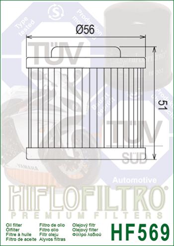 1 179 р. Масляный Фильтр HIFLO HF569  hf569  с доставкой в г. Воронеж. Увеличить фотографию 2