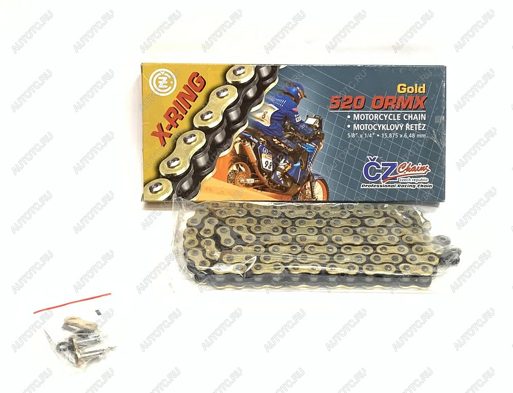13 999 р. Цепь привода CZ Chains 520 ORMX Gold X-Ring -118  520ormx-118  с доставкой в г. Воронеж