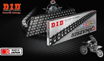 Цепь DID 525ZVMX B&B X-Ring 120 звеньев Черная  525zvmx2b120