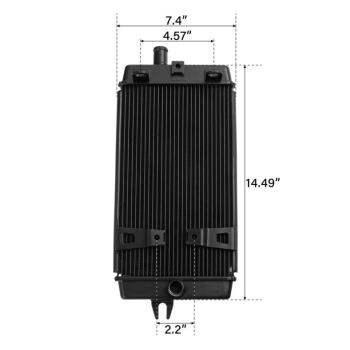 12 549 р. Радиатор для Triumph Bonneville, Scrambler, Street Twin, Thruxton 1200 16-20  пм-00027314  с доставкой в г. Воронеж. Увеличить фотографию 3