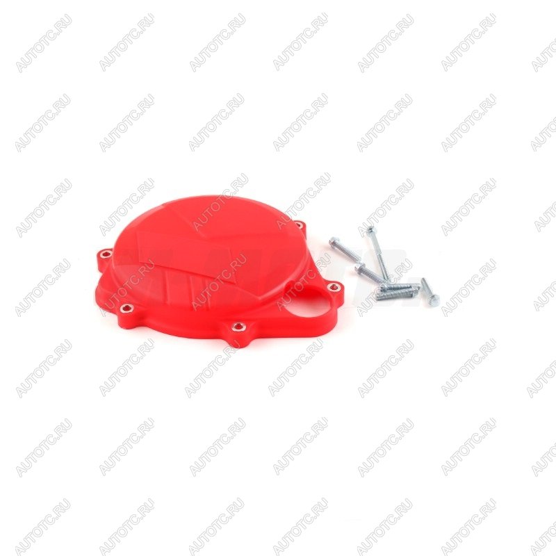 2 559 р. Защита крышки сцепл. пластиковая SM-PARTS Honda CRF450RRX 2017 красная  010263-917-8027  с доставкой в г. Воронеж