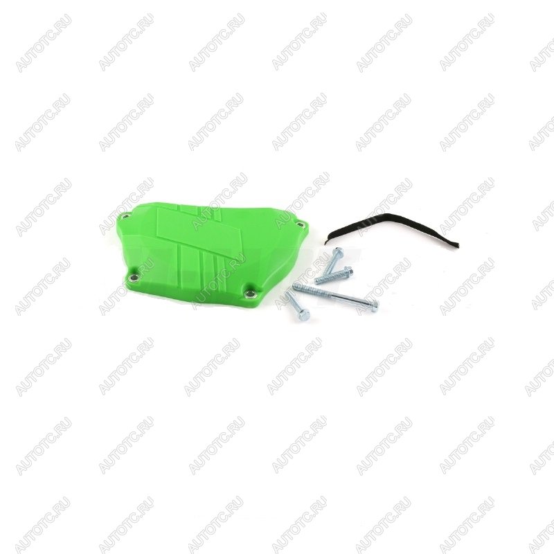 2 559 р. Защита крышки сцепл. пластиковая SM-PARTS Kawasaki KX250F 09-16 зеленая  010263-924-7957  с доставкой в г. Воронеж