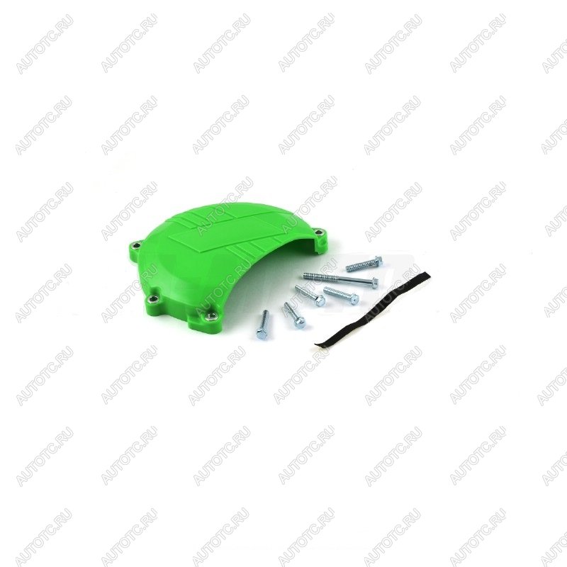 2 799 р. Защита крышки сцепл. пластиковая SM-PARTS Kawasaki KX450F 06-15 зеленая  010263-924-2651  с доставкой в г. Воронеж