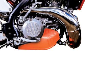 9 249 р. Защита двигателя пластиковая R-Tech KTM SX-F450 16-18, EXC-F450500 17-20 (R-PMKTMAR4518) оранжевая  r-pmktmar4518  с доставкой в г. Воронеж. Увеличить фотографию 4