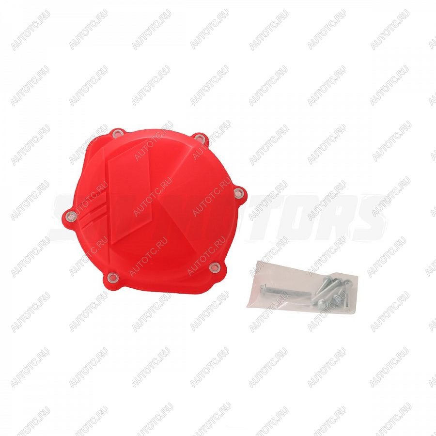 2 559 р. Защита крышки сцепл. пластиковая SM-PARTS Honda CRF250R 18-19 красная  010263-917-6859  с доставкой в г. Воронеж