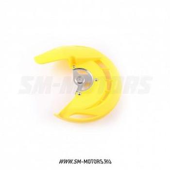 Защита переднего тормозного диска Suzuki RMZ250450 07-15  SM-PARTS желтая  010263-185-6586