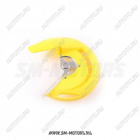 2 899 р. Защита переднего тормозного диска Suzuki RMZ250450 07-15  SM-PARTS желтая  010263-185-6586  с доставкой в г. Воронеж
