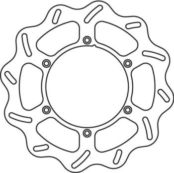 Тормозной диск передний Yamaha YZ125250 01-16, YZ250F 01-15, YZ450F 03-15 GoldFren  1301f1