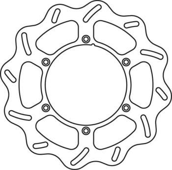 7 299 р. Тормозной диск передний Yamaha YZ125250 01-16, YZ250F 01-15, YZ450F 03-15 GoldFren  1301f1  с доставкой в г. Воронеж. Увеличить фотографию 2
