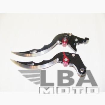 5 349 р. Короткие рычаги тормозасцепления в форме ножей для мотоциклов Kawasaki  пм-00004381  с доставкой в г. Воронеж. Увеличить фотографию 5