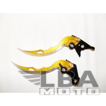 5 349 р. Короткие рычаги тормозасцепления в форме ножей для мотоциклов Aprilia  пм-00004393  с доставкой в г. Воронеж. Увеличить фотографию 2