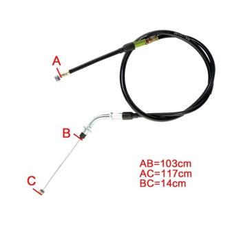 1 199 р. Тросик сцепления AHL Suzuki DR250 94-95, DR350 95-96, DR350SE 94-99 (45-2043)  пм-00030042  с доставкой в г. Воронеж. Увеличить фотографию 3