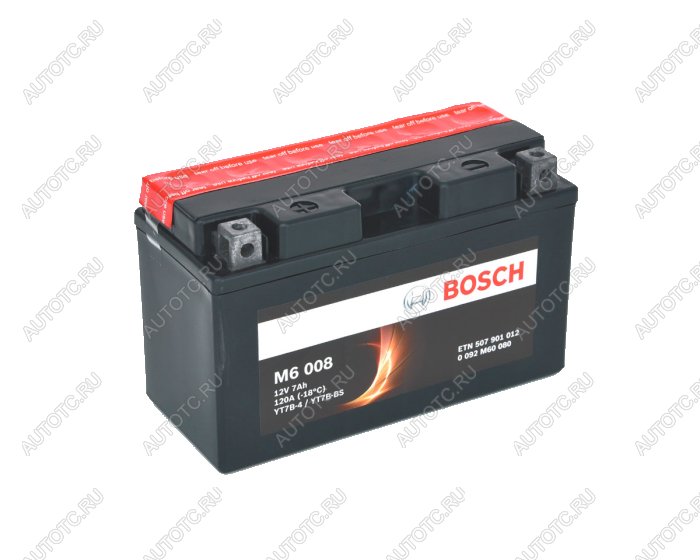 2 499 р. Аккумулятор для мотоцикла Bosch YT7B-BS  пм-00021365  с доставкой в г. Воронеж
