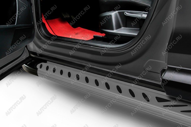 21 999 р. Пороги алюминиевые Elite SLITKOFF  Mitsubishi Outlander  CW0W (2009-2012) рестайлинг (Grafit)  с доставкой в г. Воронеж