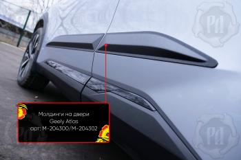 Молдинги на двери (задний левый) Русская Артель Geely Atlas FX11 (2023-2025)