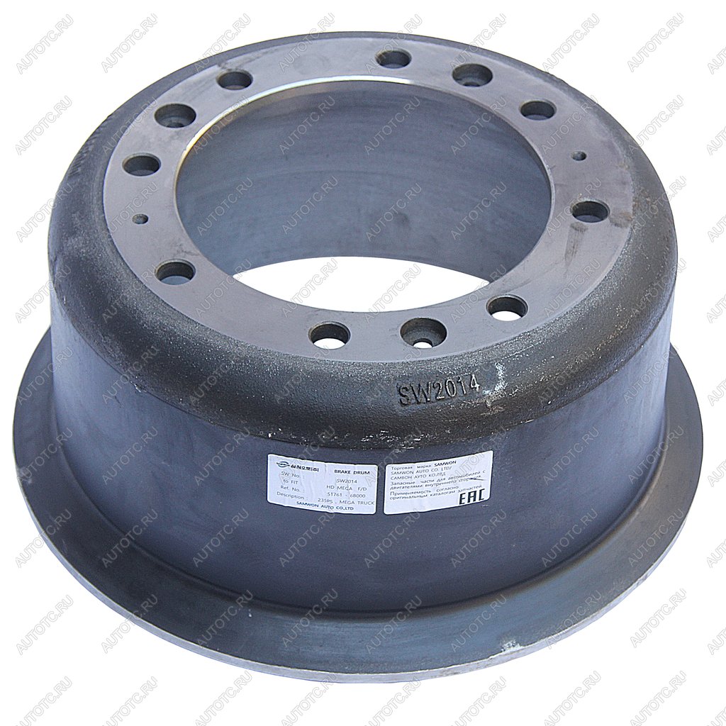 15 699 р. Барабан тормозной HYUNDAI HD120 передний (пневмотормоза) (8 отверстий) (1шт.) SAMWON SAMWON 51761-6b000 SAMWON 51761-6b000  с доставкой в г. Воронеж