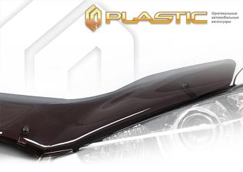 1 839 р. Дефлектор капота CA-Plastiс Honda Insight ZE4 седан (2018-2022) (серия Classic полупрозрачный)  с доставкой в г. Воронеж. Увеличить фотографию 2