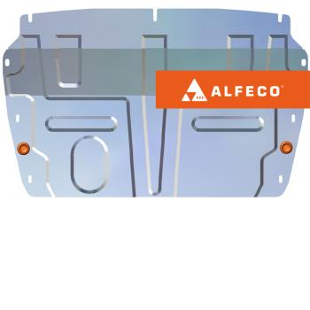 Защита картера и КПП V-2,0T (малая) ALFECO Chery Tiggo 8  1 T18 (2019-2023) рестайлинг (алюминий 4 мм)