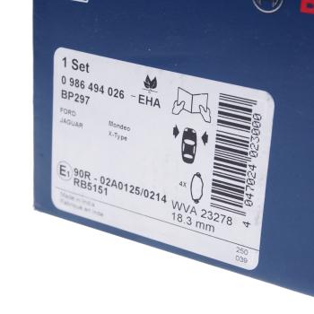 2 699 р. Колодки тормозные передние (4шт.) BOSCH Ford Mondeo Mk3,BWY дорестайлинг, универсал (2000-2003)  с доставкой в г. Воронеж. Увеличить фотографию 3