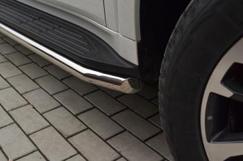 34 299 р. Защита порогов PT GROUP с алюминиевой площадкой Ø51мм(НПС) CHANGAN HUNTER Plus 2023- Haval H9 (2024-2025)  с доставкой в г. Воронеж. Увеличить фотографию 7