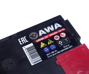 12 599 р. Аккумулятор AWA PRO 100Ач AWA 6ст100(1)  с доставкой в г. Воронеж. Увеличить фотографию 5