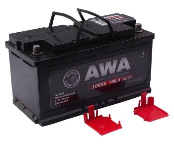 14 249 р. Аккумулятор AWA PRO 100Ач обратная полярность AWA 6ст100(0)  с доставкой в г. Воронеж. Увеличить фотографию 2