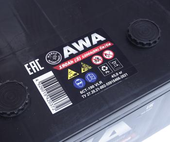 20 499 р. Аккумулятор AWA PRO 190Ач обратная полярность AWA 6ст190(3)  с доставкой в г. Воронеж. Увеличить фотографию 4
