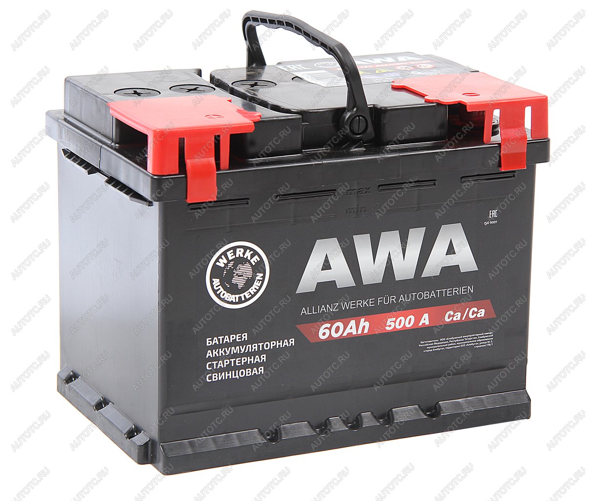 8 999 р. Аккумулятор AWA PRO 60Ач AWA 6ст60(1)  с доставкой в г. Воронеж