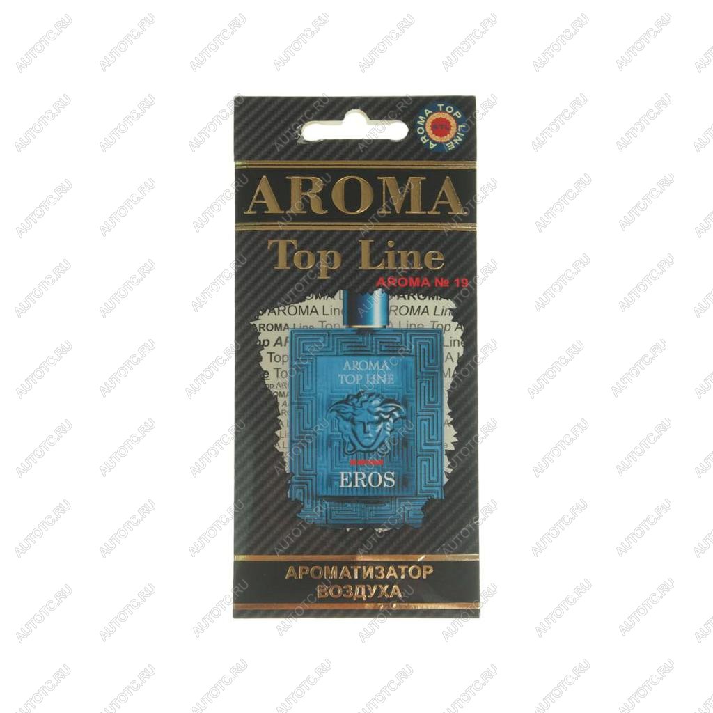 209 р. Ароматизатор подвесной пластина (№19 Versace Eros) TOP LINE TOP LINE №19 versace eros  с доставкой в г. Воронеж