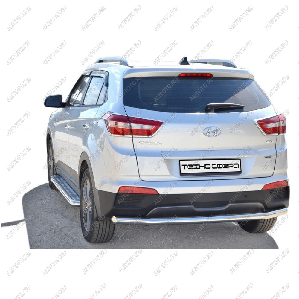 8 799 р. Защита ЗАДН. БАМПЕРА  «Труба.» d63,5     Hyundai CRETA   КРАШ  2046 к  с доставкой в г. Воронеж